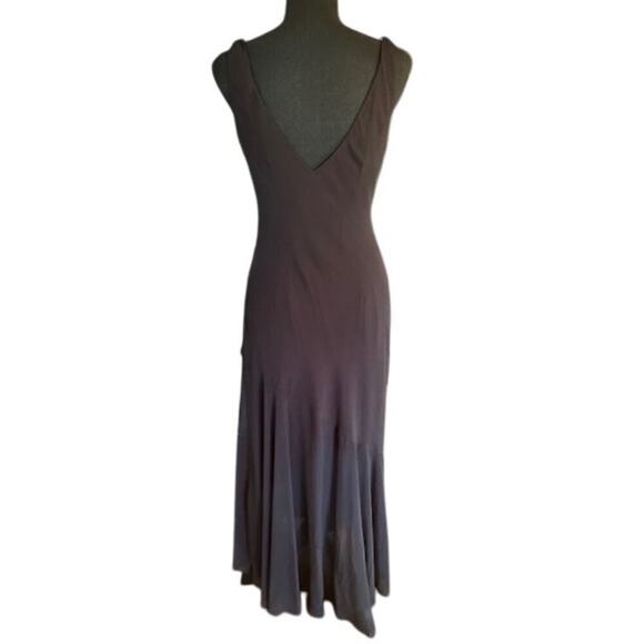 David’s Bridal Black Rhinestone-Strap Formal Gown + Matching Wrap, Size 8 - Picture 4 of 7